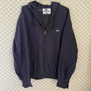 Vintage 90s Purdue Boilermakers black  quarter zip pullover hoodie